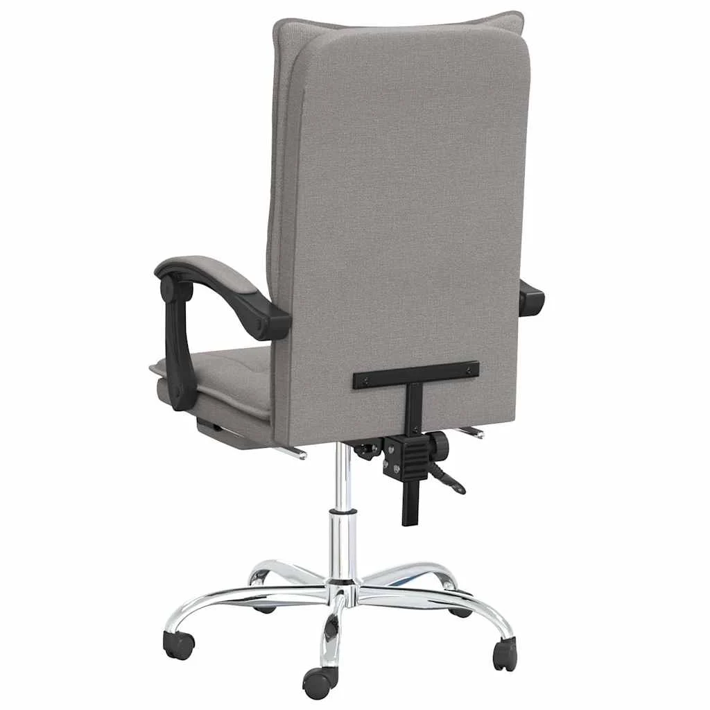 Fauteuil inclinable de bureau 63 x 56 x 122 cm taupe tissu – modèle 5 – vue en situation