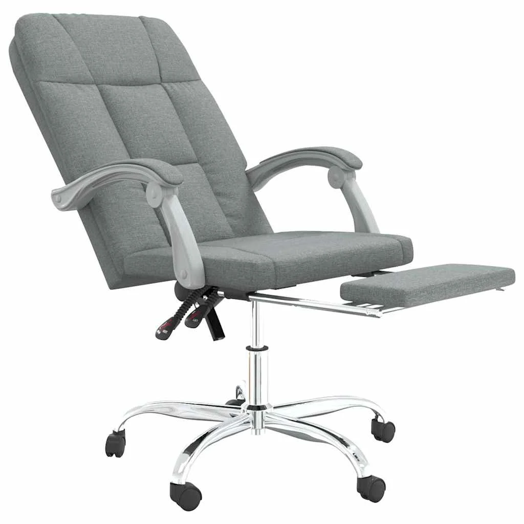 Fauteuil inclinable de bureau 63 x 59 x 124 cm gris foncé tissu – vue de détail