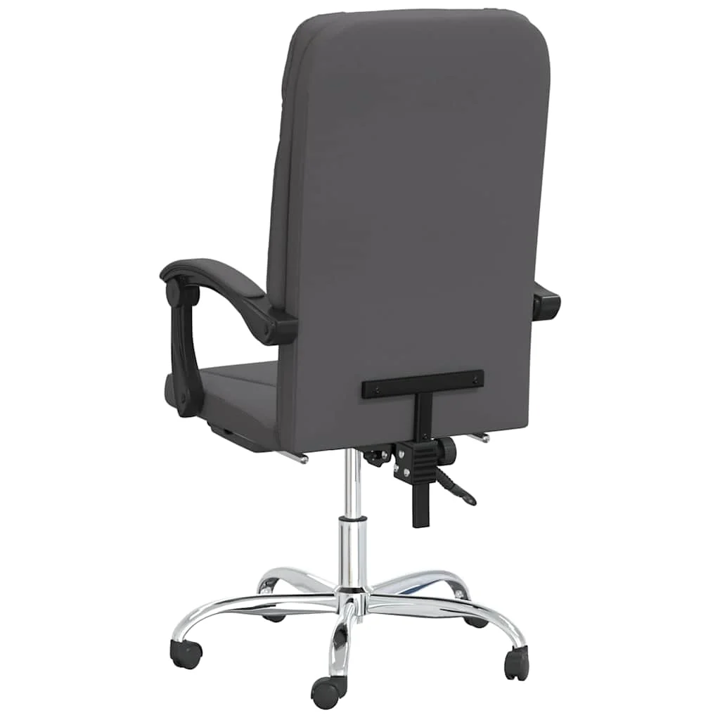 Fauteuil inclinable de bureau 63 x 59 x 124 cm gris similicuir – vue en situation