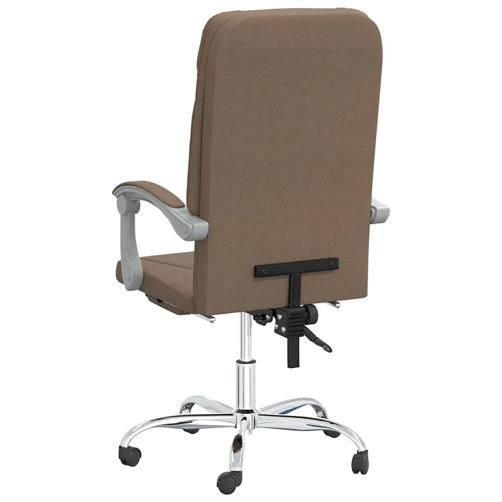 Fauteuil inclinable de bureau 63 x 59 x 124 cm marron tissu – vue en situation