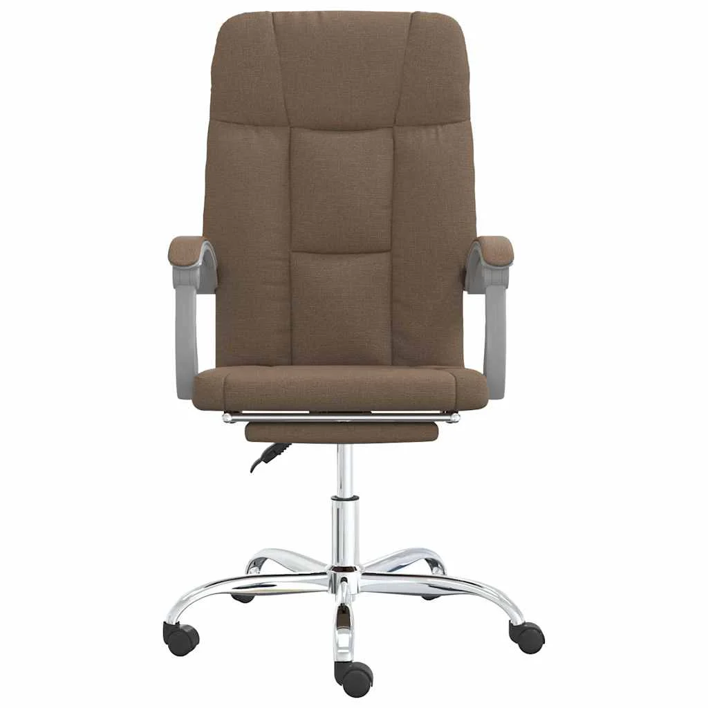 Fauteuil inclinable de bureau 63 x 59 x 124 cm marron tissu – vue de côté