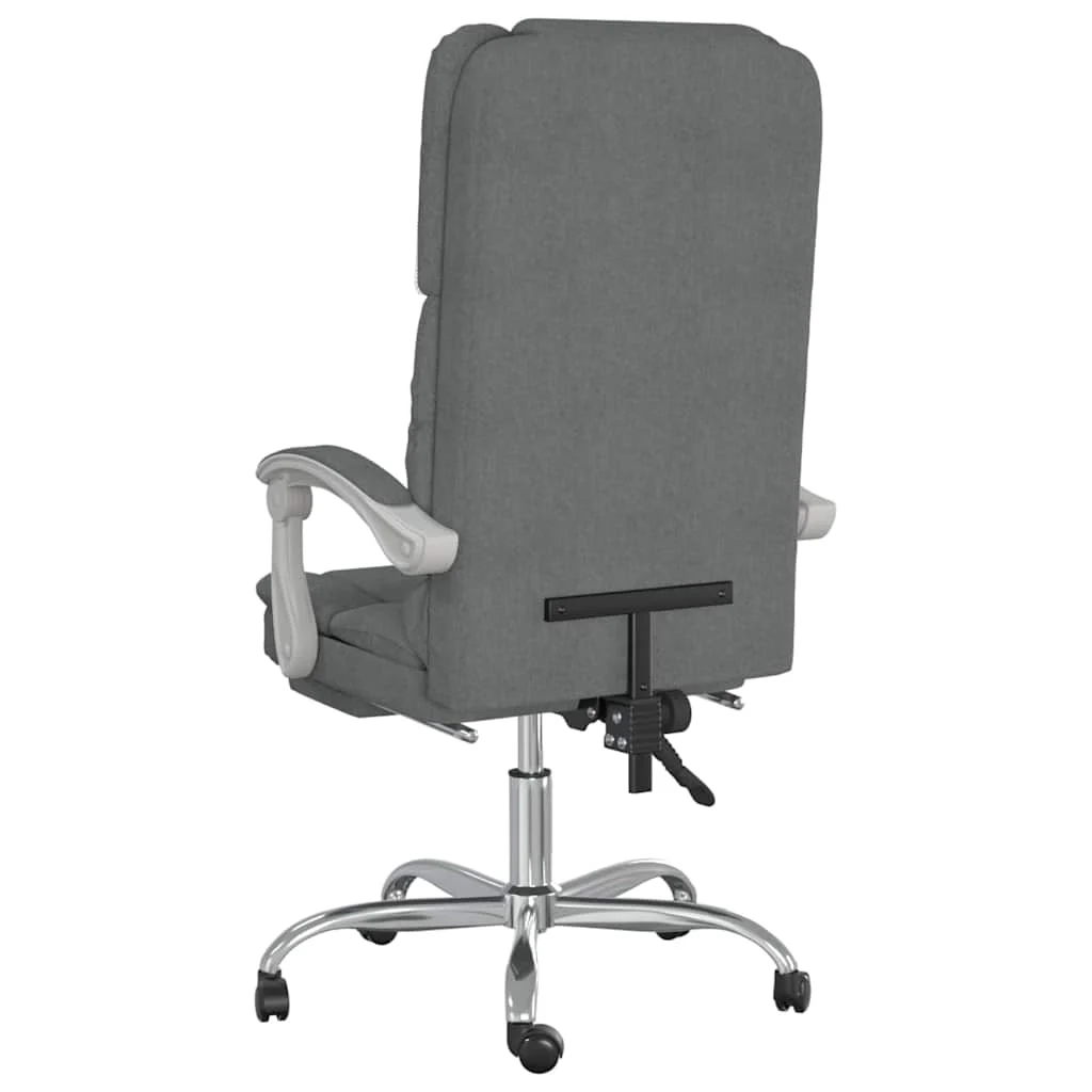 Fauteuil de massage inclinable de bureau 63 x 56 x 120 cm gris foncé tissu – modèle 2 – vue en situation