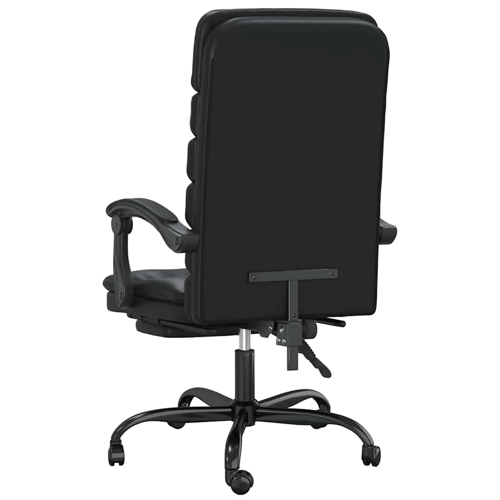 Fauteuil de massage inclinable de bureau 63 x 56 x 120 cm noir similicuir – modèle 3 – vue en situation