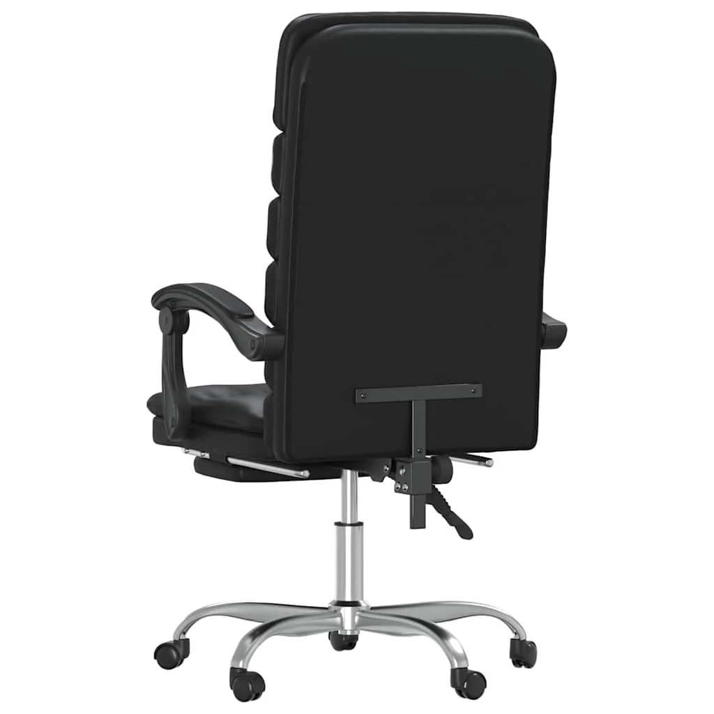 Fauteuil de massage inclinable de bureau 63 x 56 x 120 cm noir similicuir – modèle 5 – vue en situation