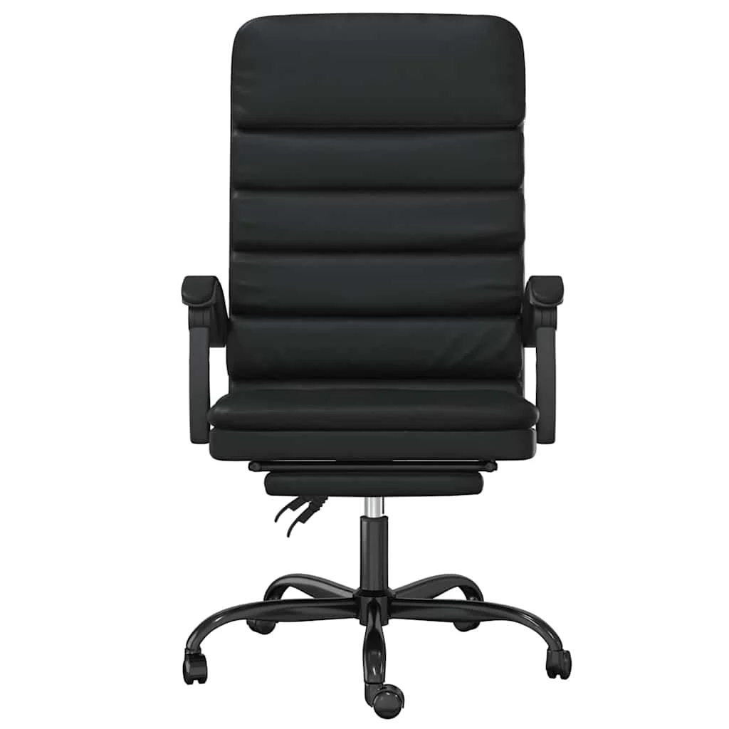Fauteuil de massage inclinable de bureau 63 x 56 x 120 cm noir similicuir – modèle 3 – vue de côté