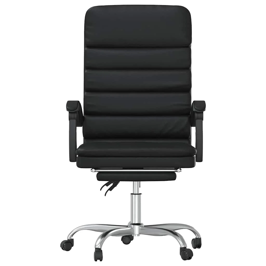 Fauteuil de massage inclinable de bureau 63 x 56 x 120 cm noir similicuir – modèle 5 – vue de côté