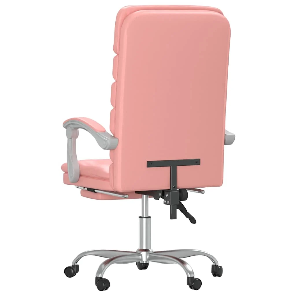 Fauteuil de massage inclinable de bureau 63 x 56 x 120 cm rose similicuir – modèle 3 – vue en situation