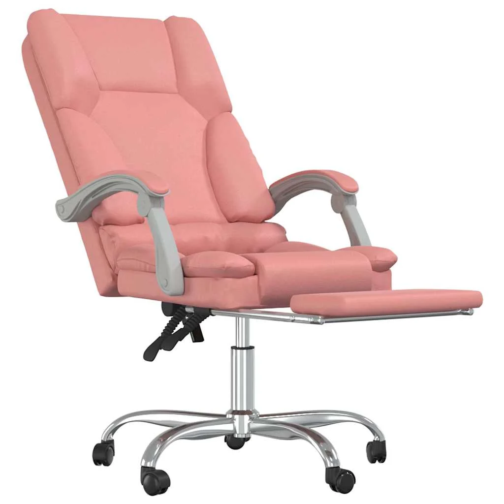 Fauteuil de massage inclinable de bureau 63 x 56 x 120 cm rose similicuir – vue de détail