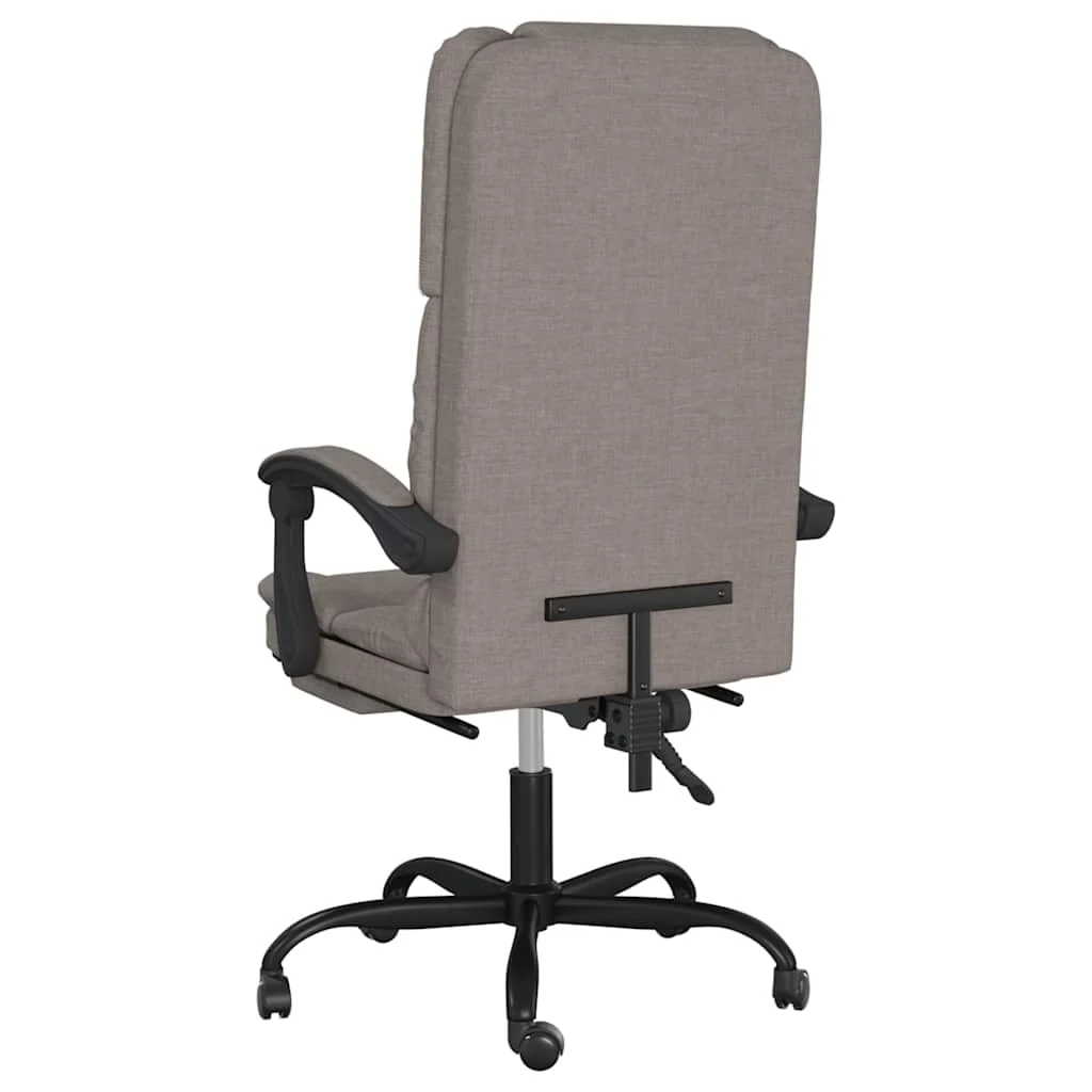 Fauteuil de massage inclinable de bureau 63 x 56 x 120 cm taupe tissu – vue en situation