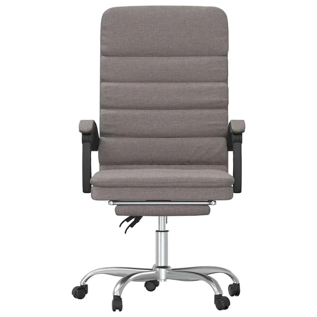 Fauteuil de massage inclinable de bureau 63 x 56 x 120 cm taupe tissu – modèle 3 – vue de côté