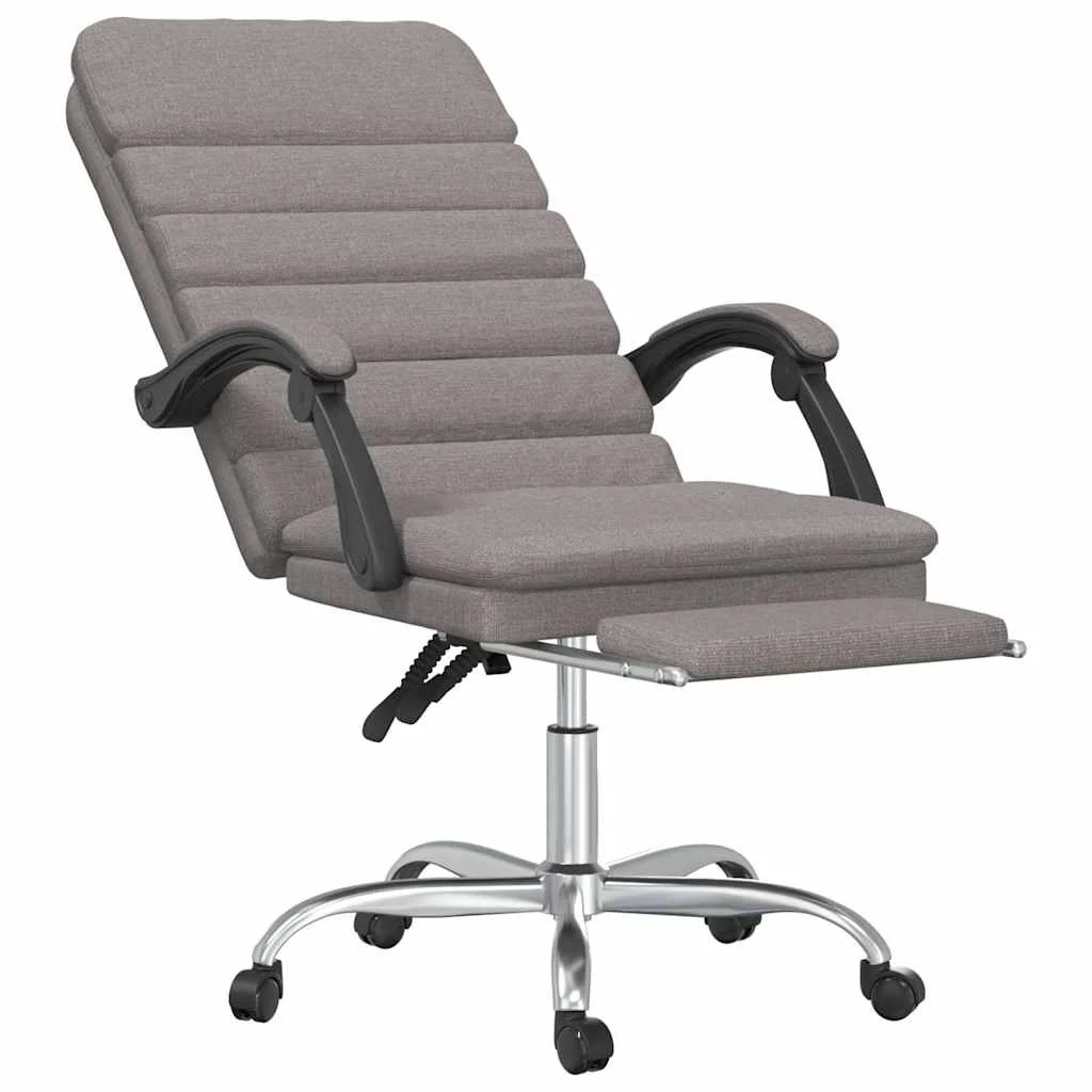 Fauteuil de massage inclinable de bureau 63 x 56 x 120 cm taupe tissu – modèle 3 – vue de détail