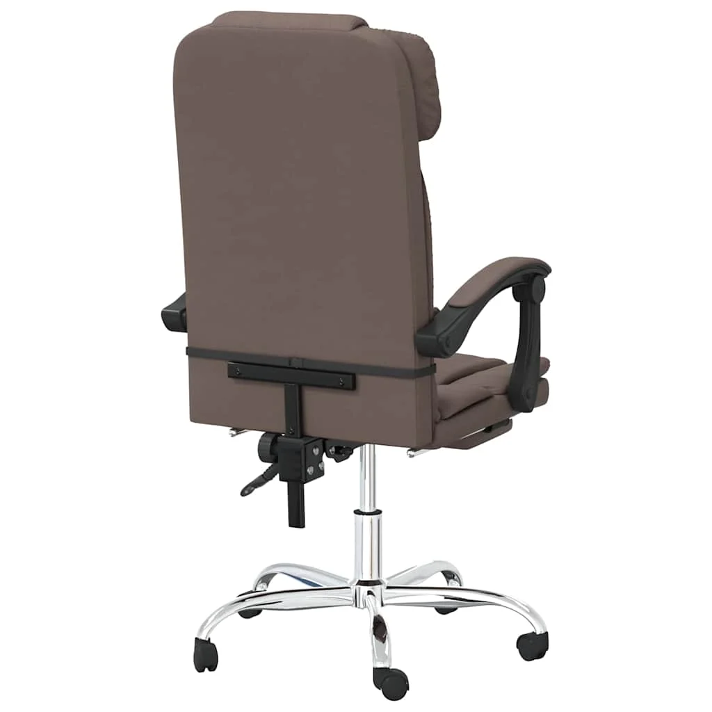 Fauteuil de massage inclinable de bureau 63 x 56 x 122 cm marron similicuir – modèle 3 – vue en situation