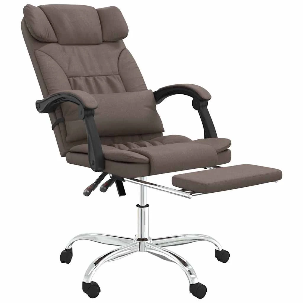 Fauteuil de massage inclinable de bureau 63 x 56 x 122 cm marron similicuir – modèle 3 – vue de détail