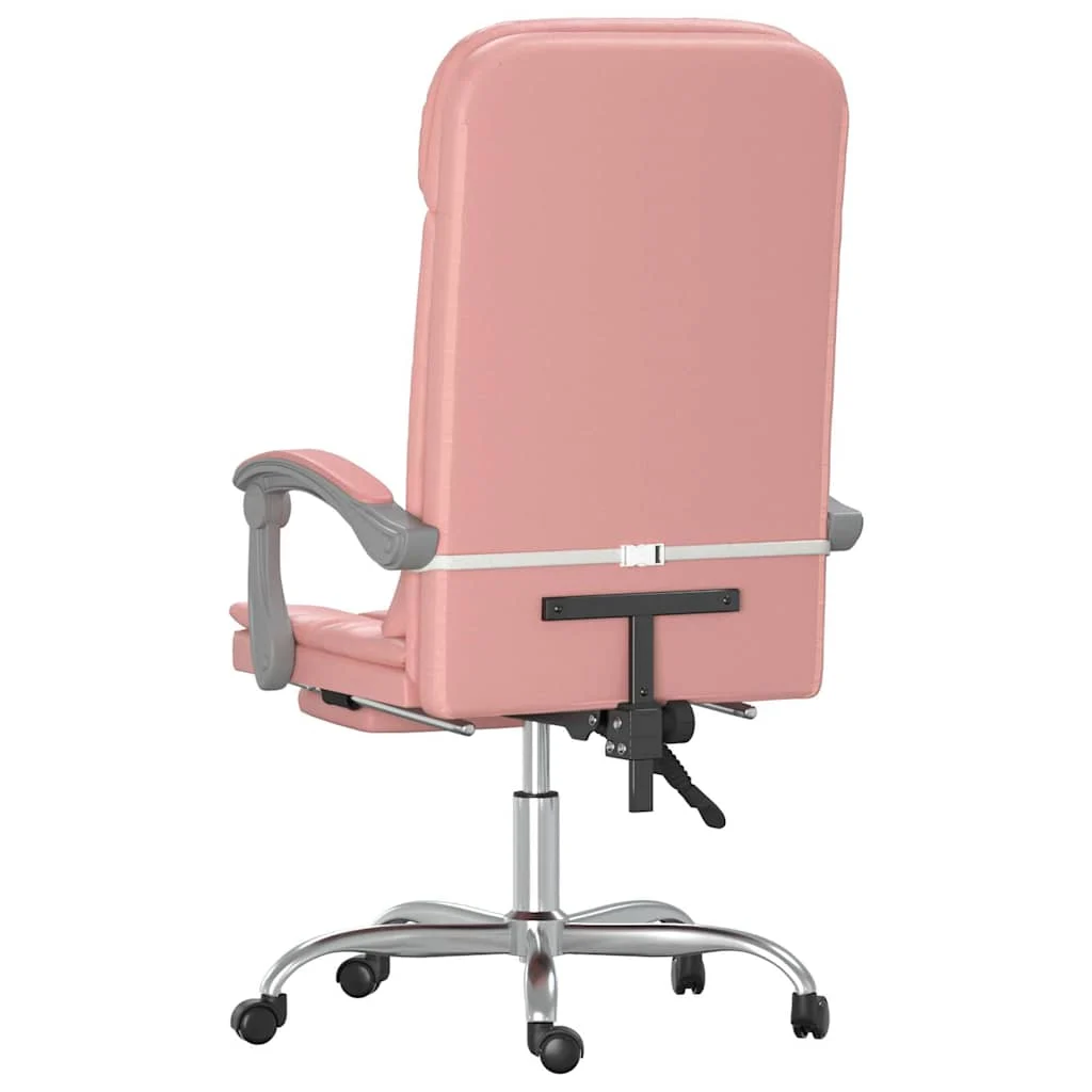 Fauteuil de massage inclinable de bureau 63 x 56 x 122 cm rose similicuir – vue en situation