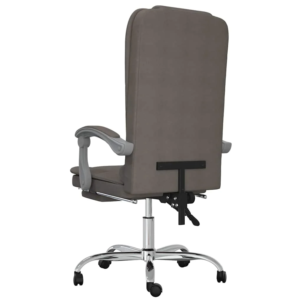 Fauteuil de massage inclinable de bureau 63 x 56 x 122 cm taupe tissu – vue en situation