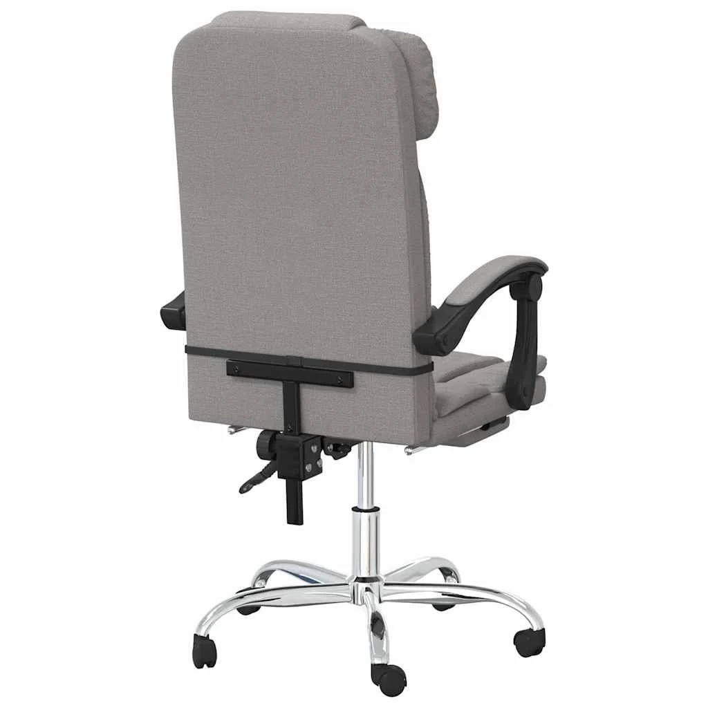 Fauteuil de massage inclinable de bureau 63 x 56 x 122 cm taupe tissu – modèle 3 – vue en situation