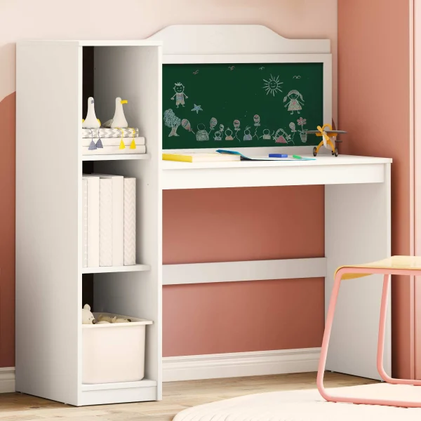 Rangement créatif pour enfants 120 x 45 x 118,5 cm blanc bois d'ingénierie – vue d’ensemble