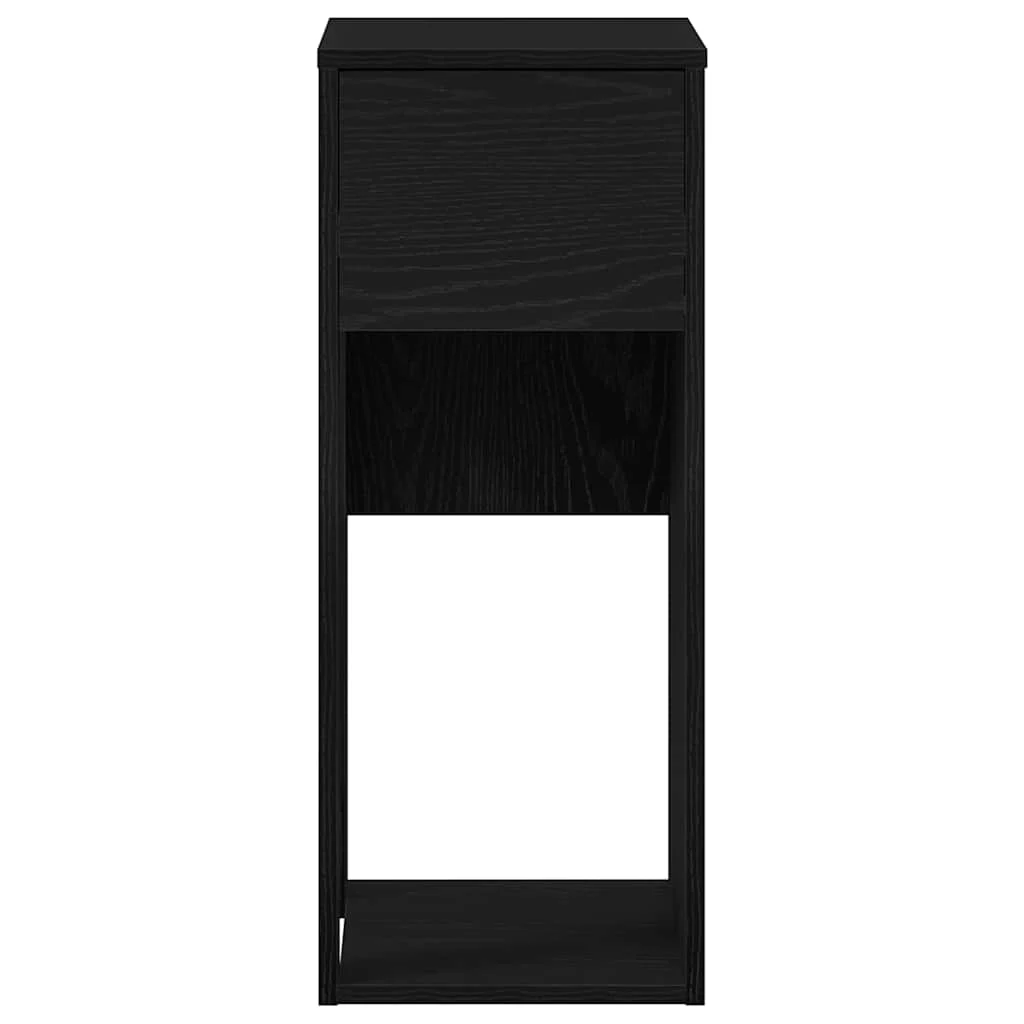 Support de tour d'ordinateur avec tiroir 30 x 44 x 74 cm noir bois d'ingénierie – vue en situation