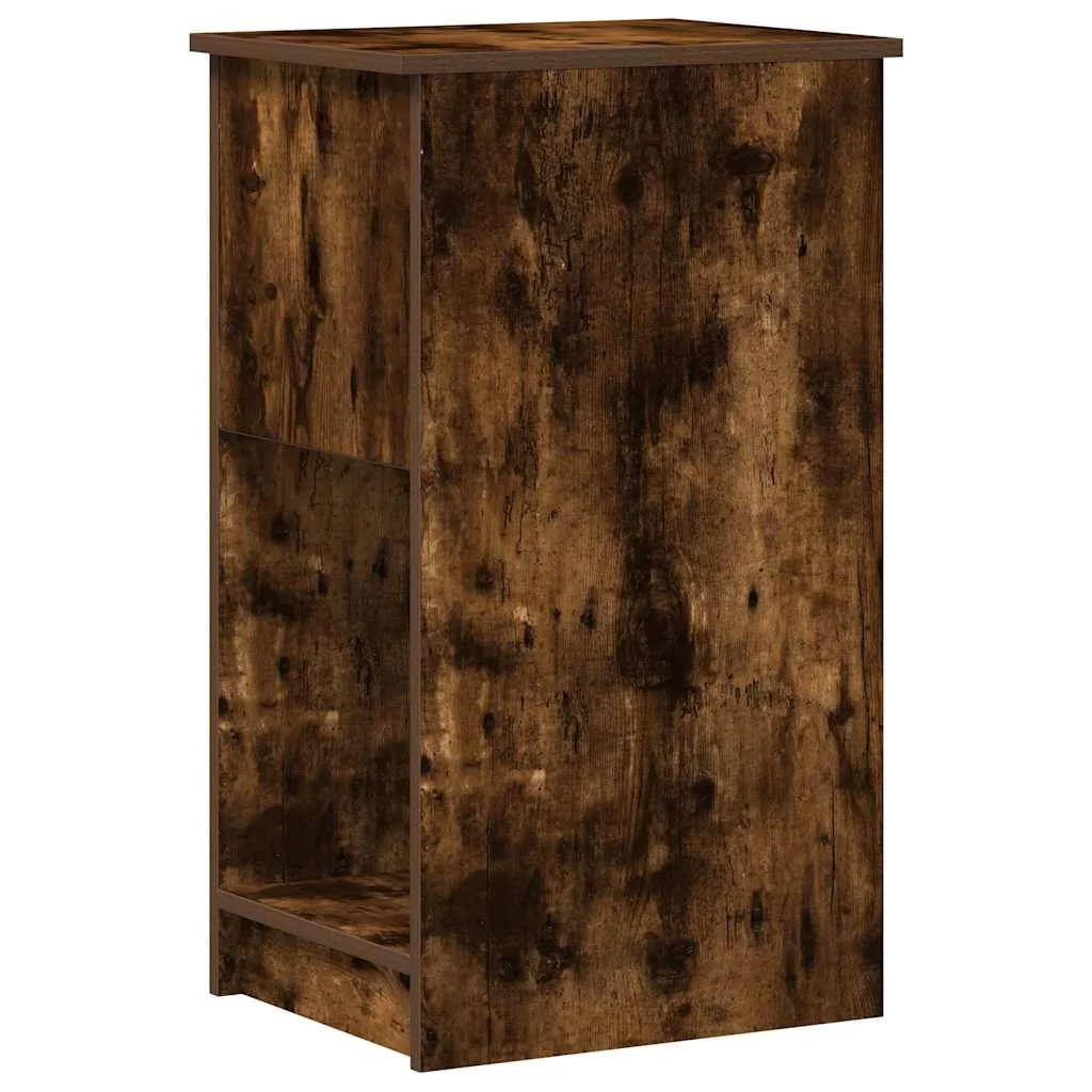 Support de tour d'ordinateur et tiroir 35 x 45 x 77 cm chêne fumé bois d'ingénierie – vue de dessus