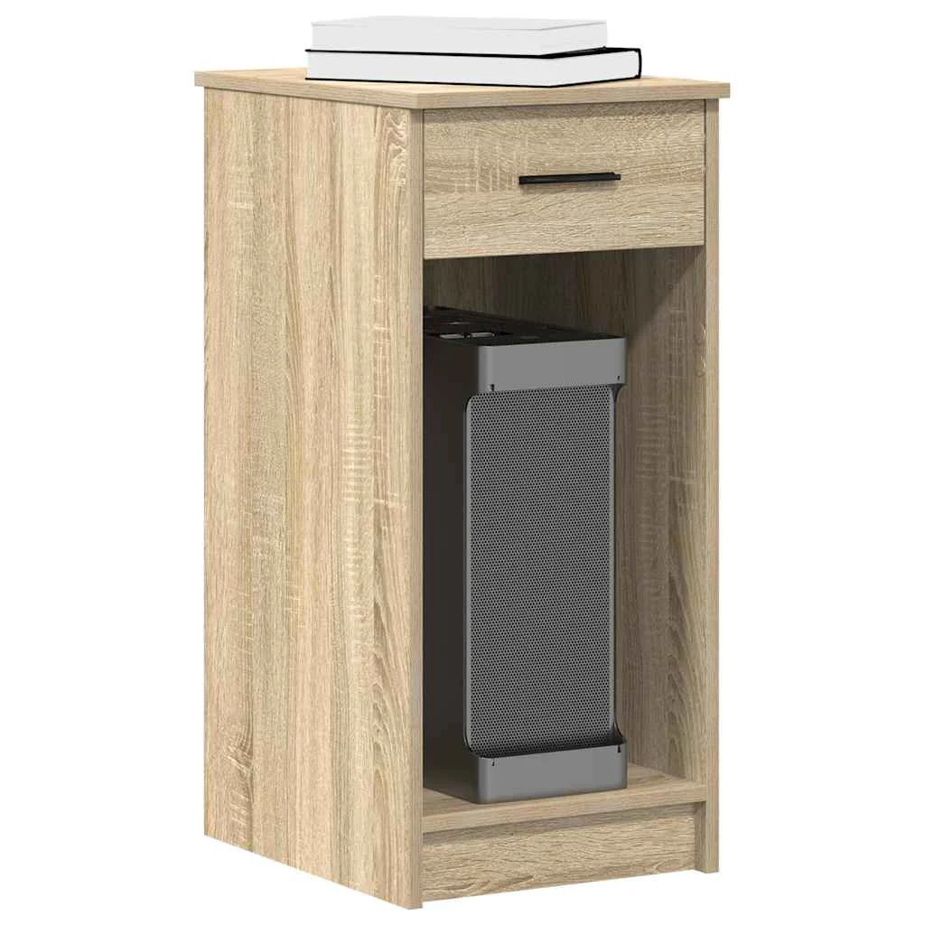 Support de tour d'ordinateur et tiroir 35 x 45 x 77 cm chêne sonoma bois d'ingénierie – vue d’ensemble