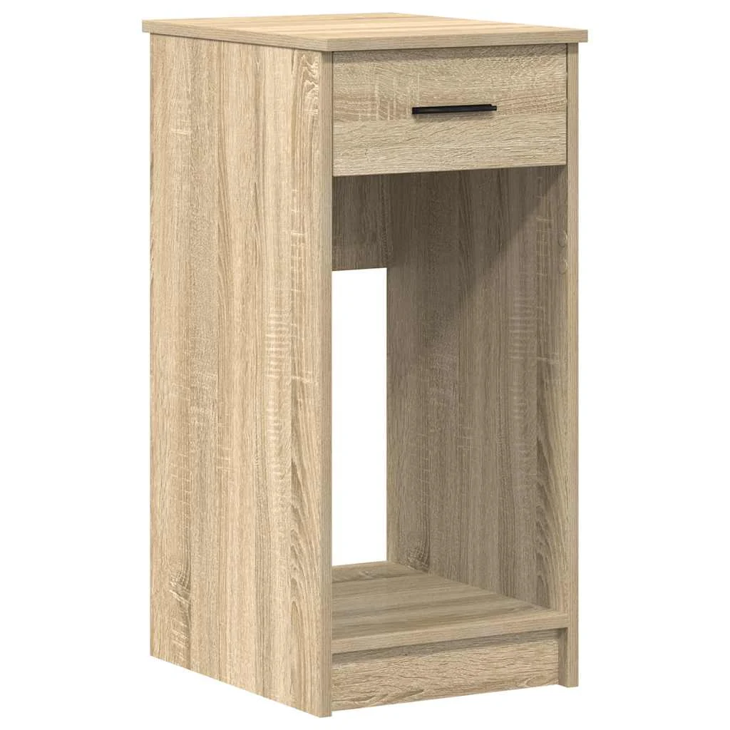 Support de tour d'ordinateur et tiroir 35 x 45 x 77 cm chêne sonoma bois d'ingénierie – vue de face