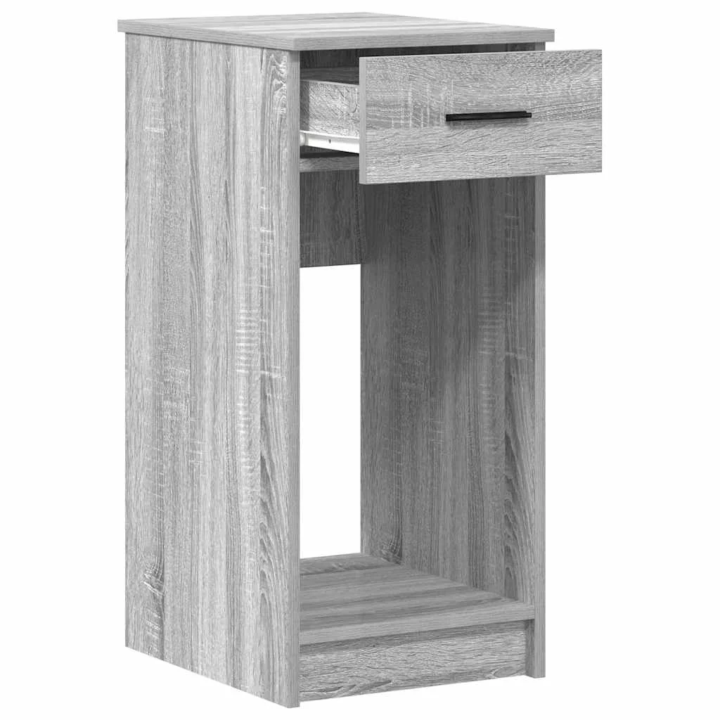 Support de tour d'ordinateur et tiroir 35 x 45 x 77 cm sonoma gris bois d'ingénierie – vue de détail