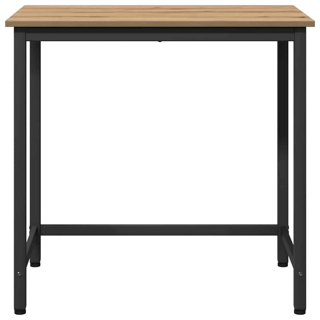 Table 100 x 50 x 76,5 cm chêne artisanal bois d'ingénierie – vue de dessus