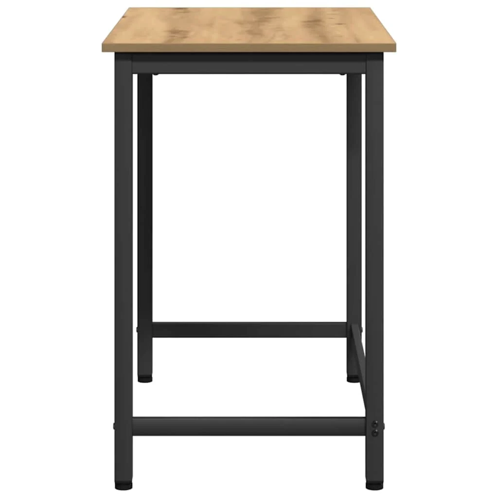 Table 100 x 50 x 76,5 cm chêne artisanal bois d'ingénierie – vue de dos