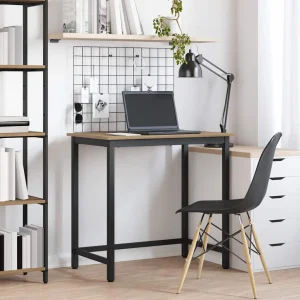 Table 100 x 50 x 76,5 cm chêne artisanal bois d'ingénierie – vue d’ensemble