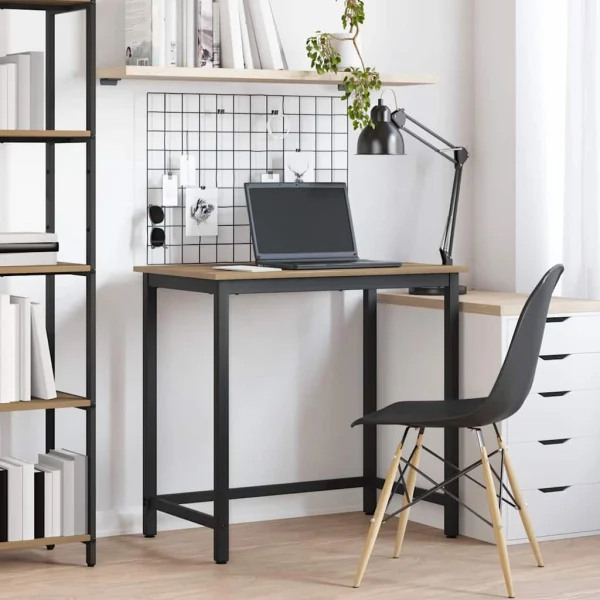 Table 100 x 50 x 76,5 cm chêne artisanal bois d'ingénierie – vue d’ensemble