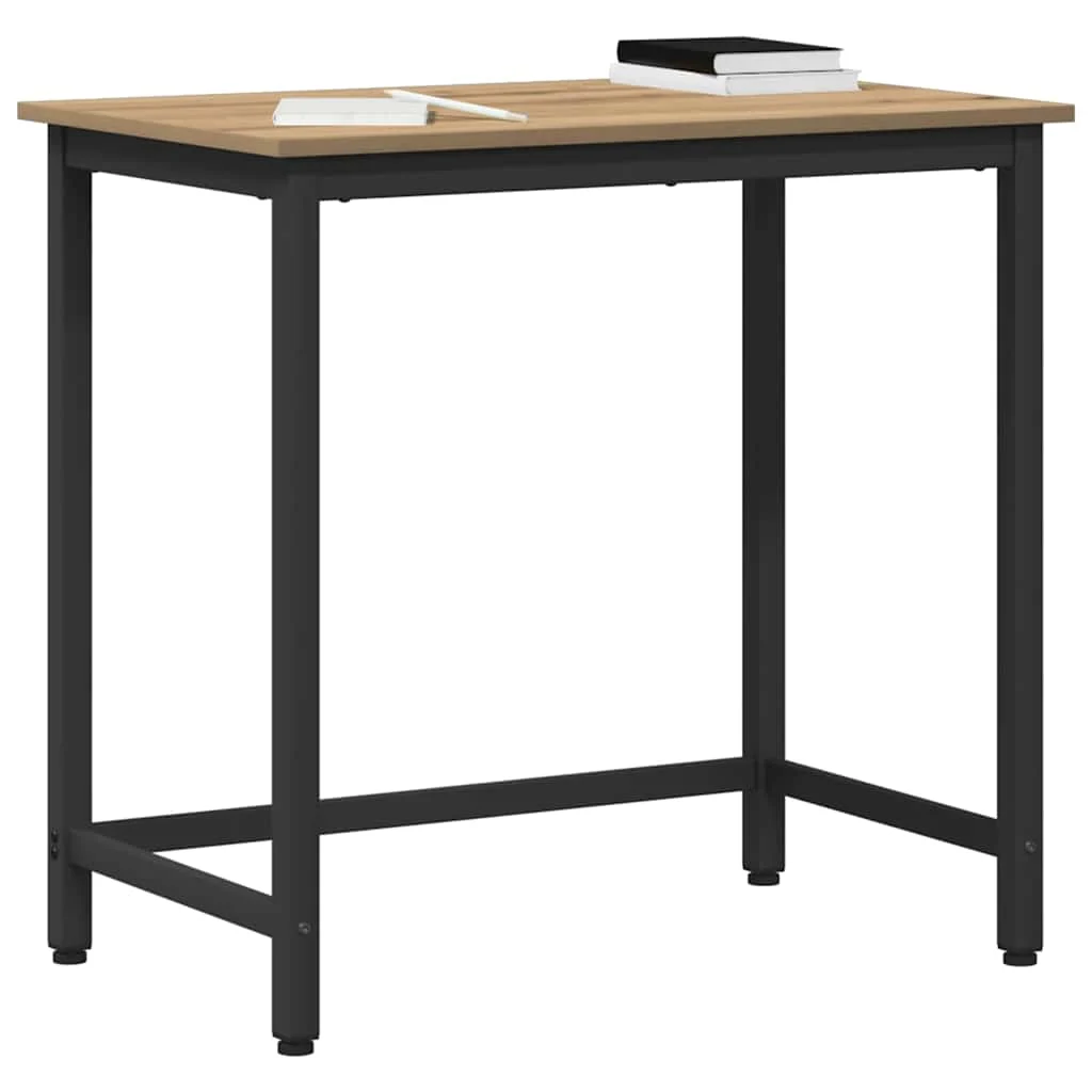 Table 100 x 50 x 76,5 cm chêne artisanal bois d'ingénierie – vue de détail