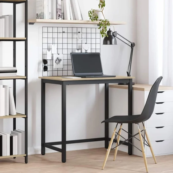 Table 100 x 50 x 76,5 cm chêne sonoma bois d'ingénierie – vue d’ensemble