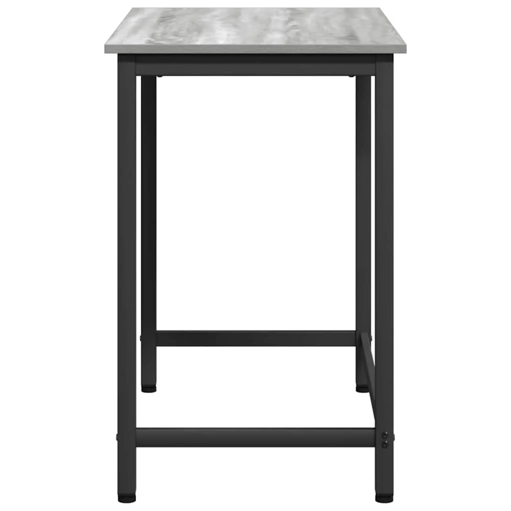 Table 100 x 50 x 76,5 cm sonoma gris bois d'ingénierie – vue de dos