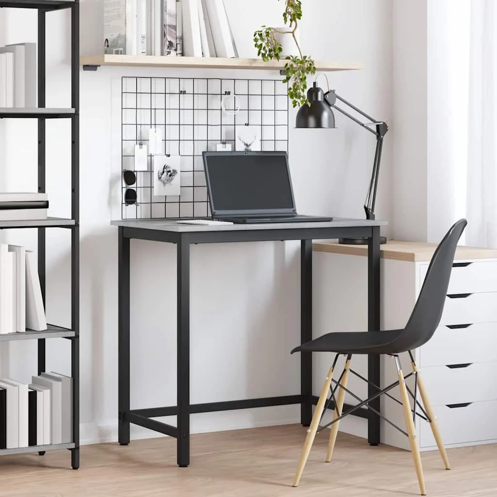 Table 100 x 50 x 76,5 cm sonoma gris bois d'ingénierie – vue d’ensemble