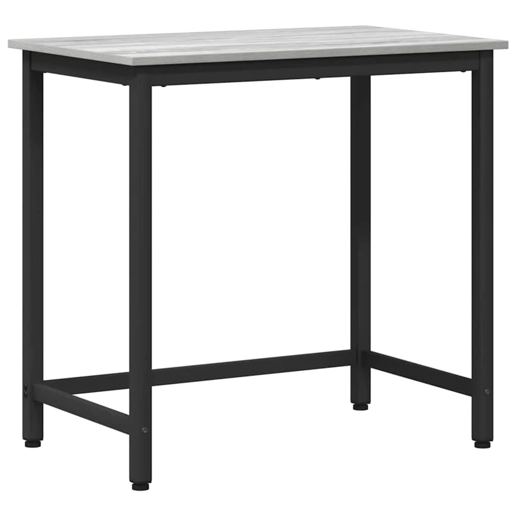 Table 100 x 50 x 76,5 cm sonoma gris bois d'ingénierie – vue de côté