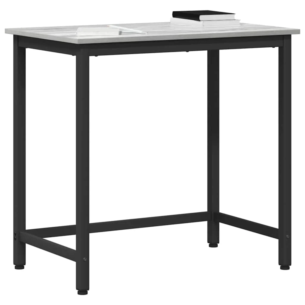 Table 100 x 50 x 76,5 cm sonoma gris bois d'ingénierie – vue de détail
