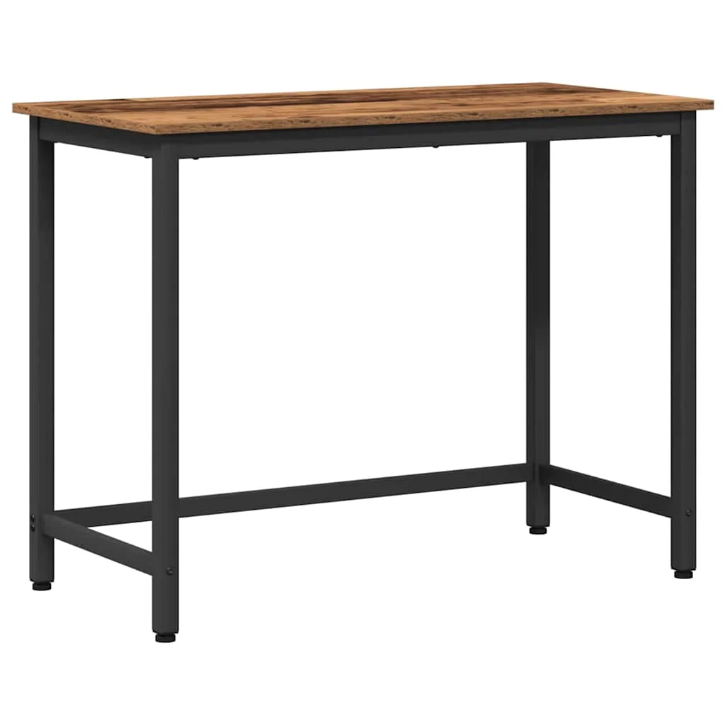 Table 80 x 50 x 76,5 cm bois ancien bois d'ingénierie – vue de côté