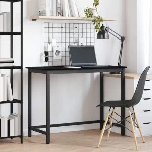 Table 80 x 50 x 76,5 cm chêne noir bois d'ingénierie – vue d’ensemble