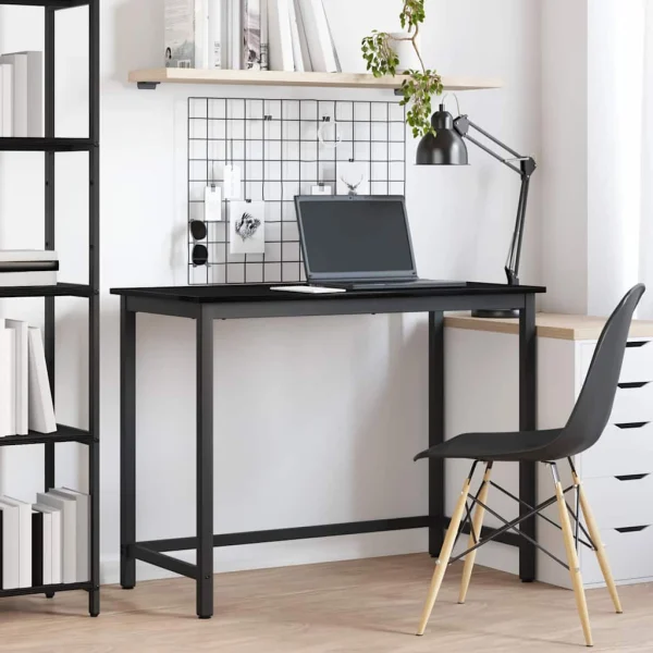 Table 80 x 50 x 76,5 cm chêne noir bois d'ingénierie – vue d’ensemble