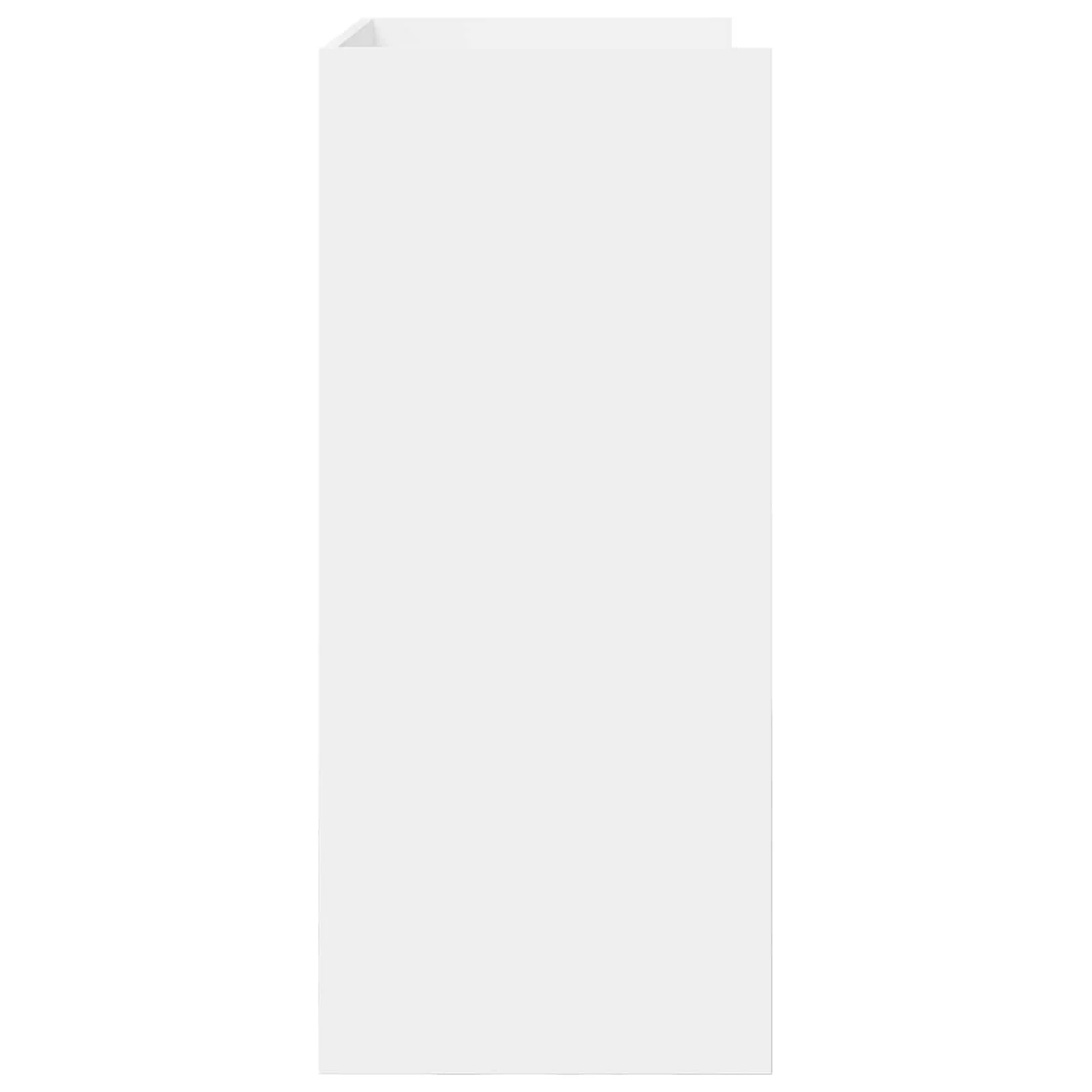 Table de DJ 62 x 45 x 102 cm blanc bois d'ingénierie – vue de dessus