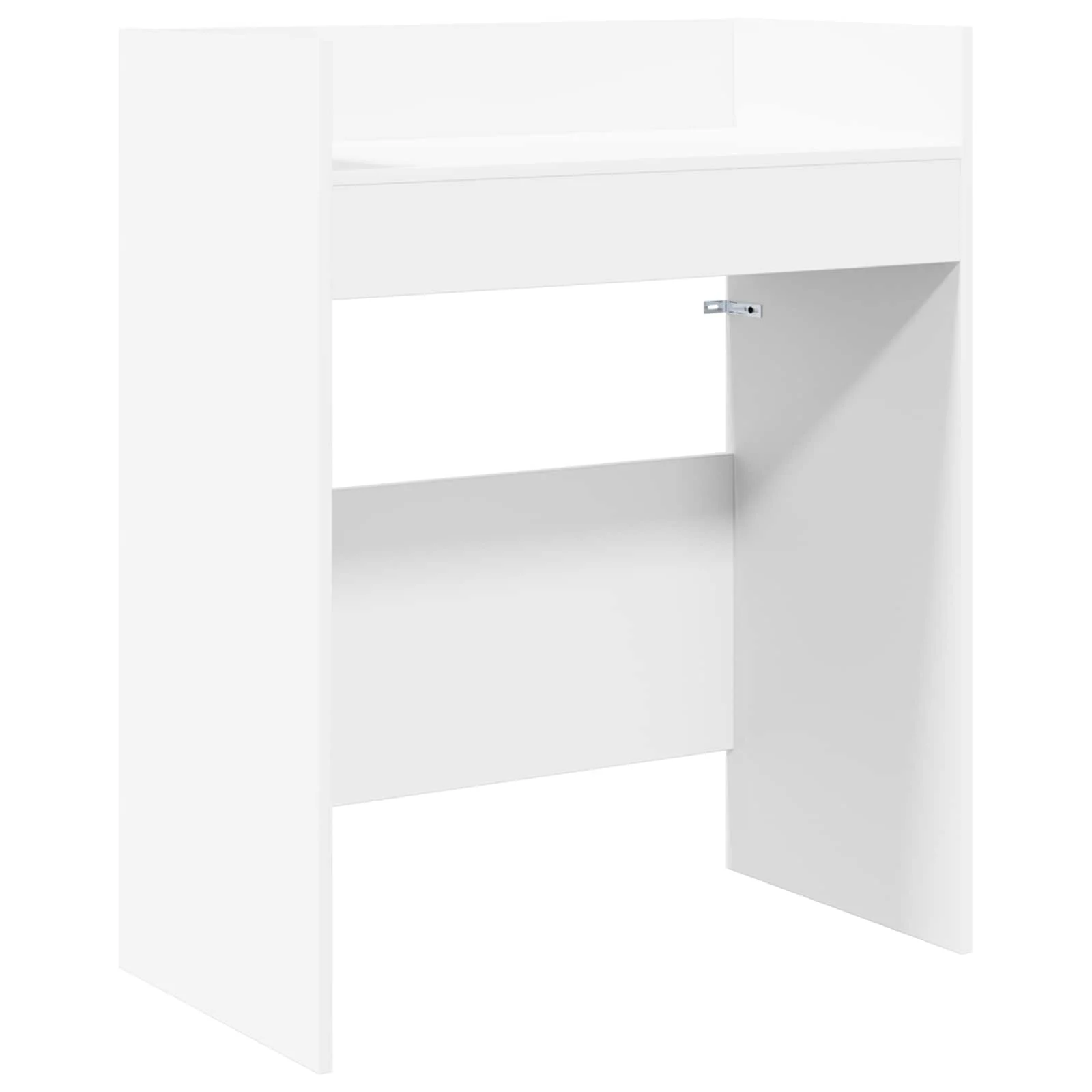 Table de DJ 62 x 45 x 102 cm blanc bois d'ingénierie – vue de côté