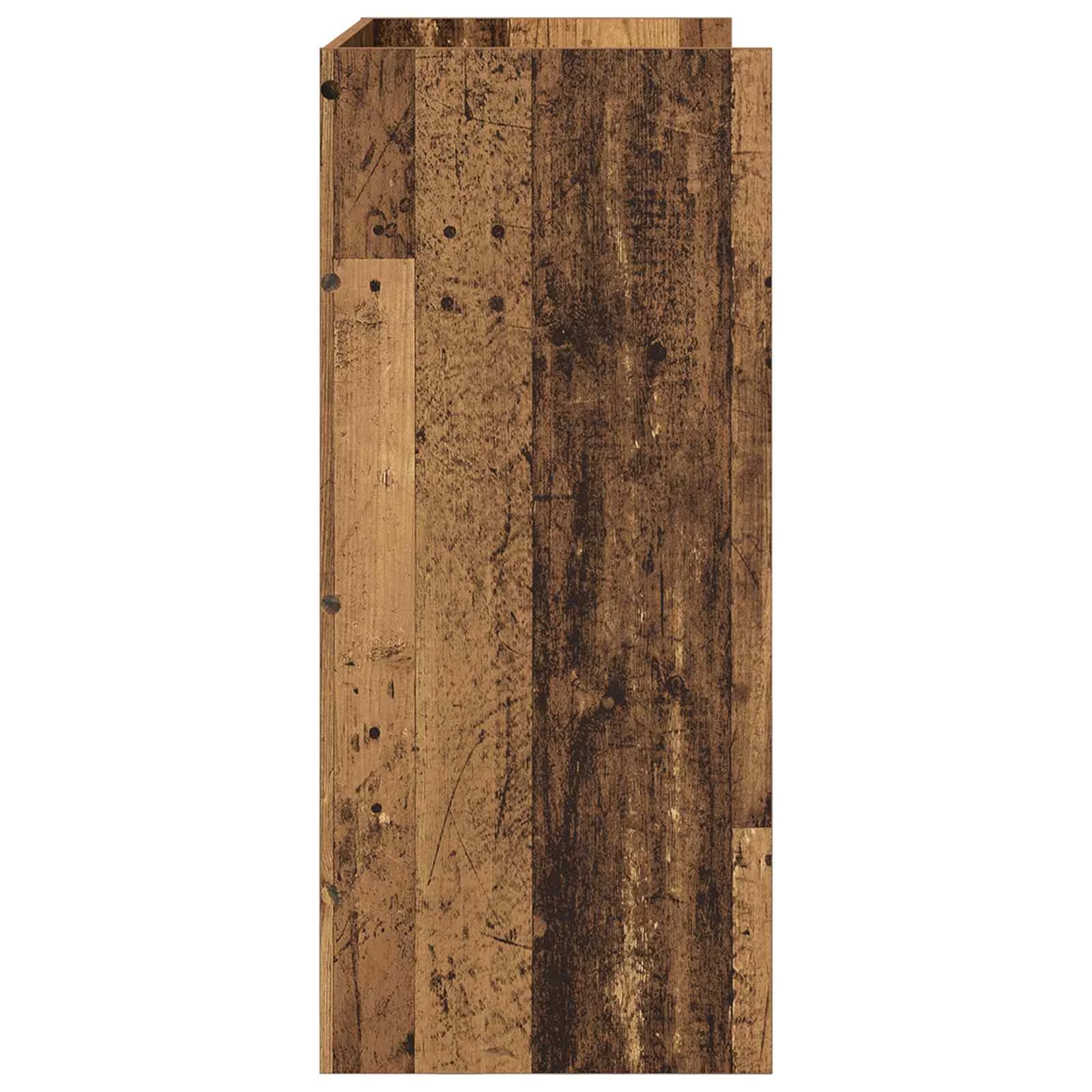Table de DJ 62 x 45 x 102 cm bois ancien bois d'ingénierie – vue de dessus