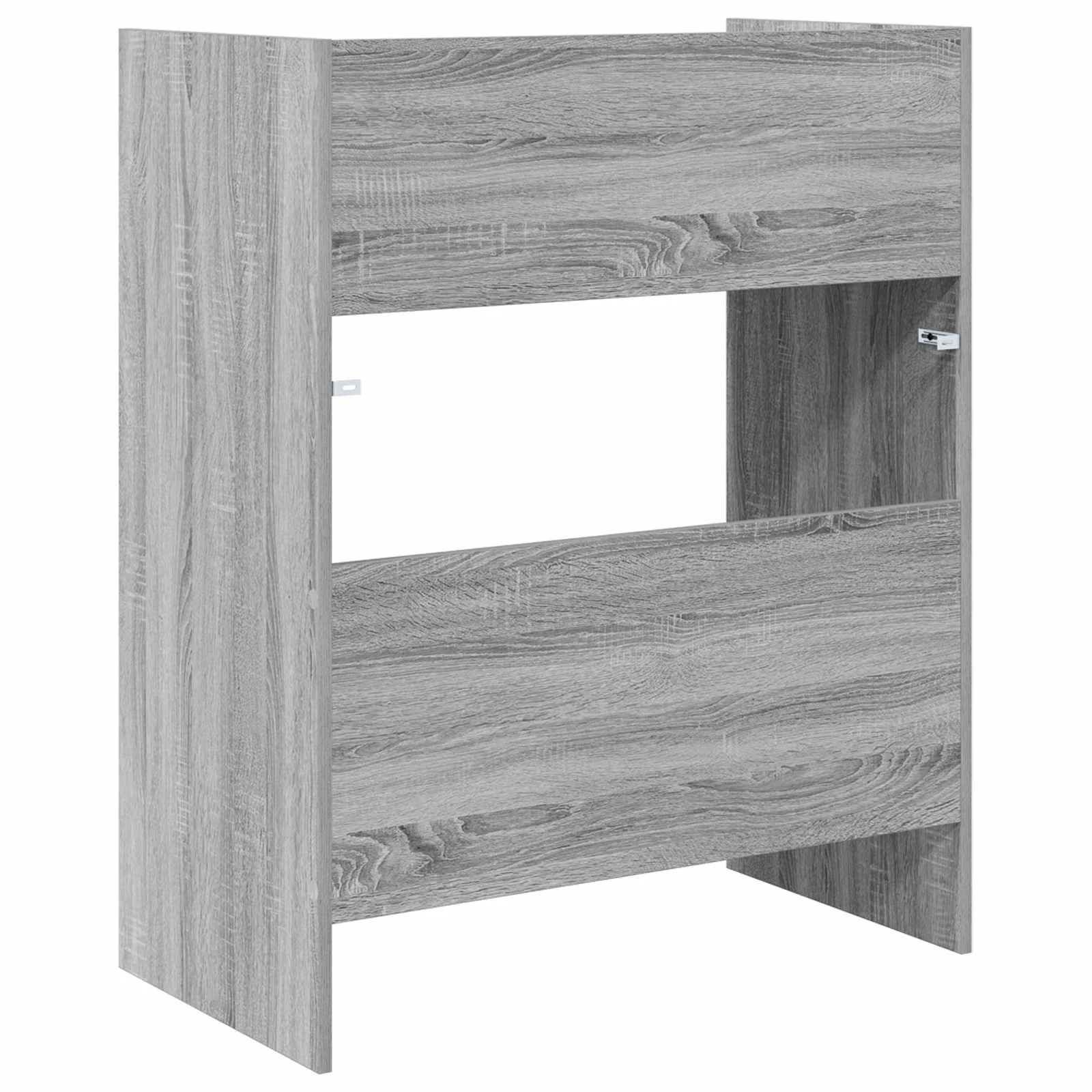 Table de DJ 62 x 45 x 102 cm sonoma gris bois d'ingénierie – vue de dos