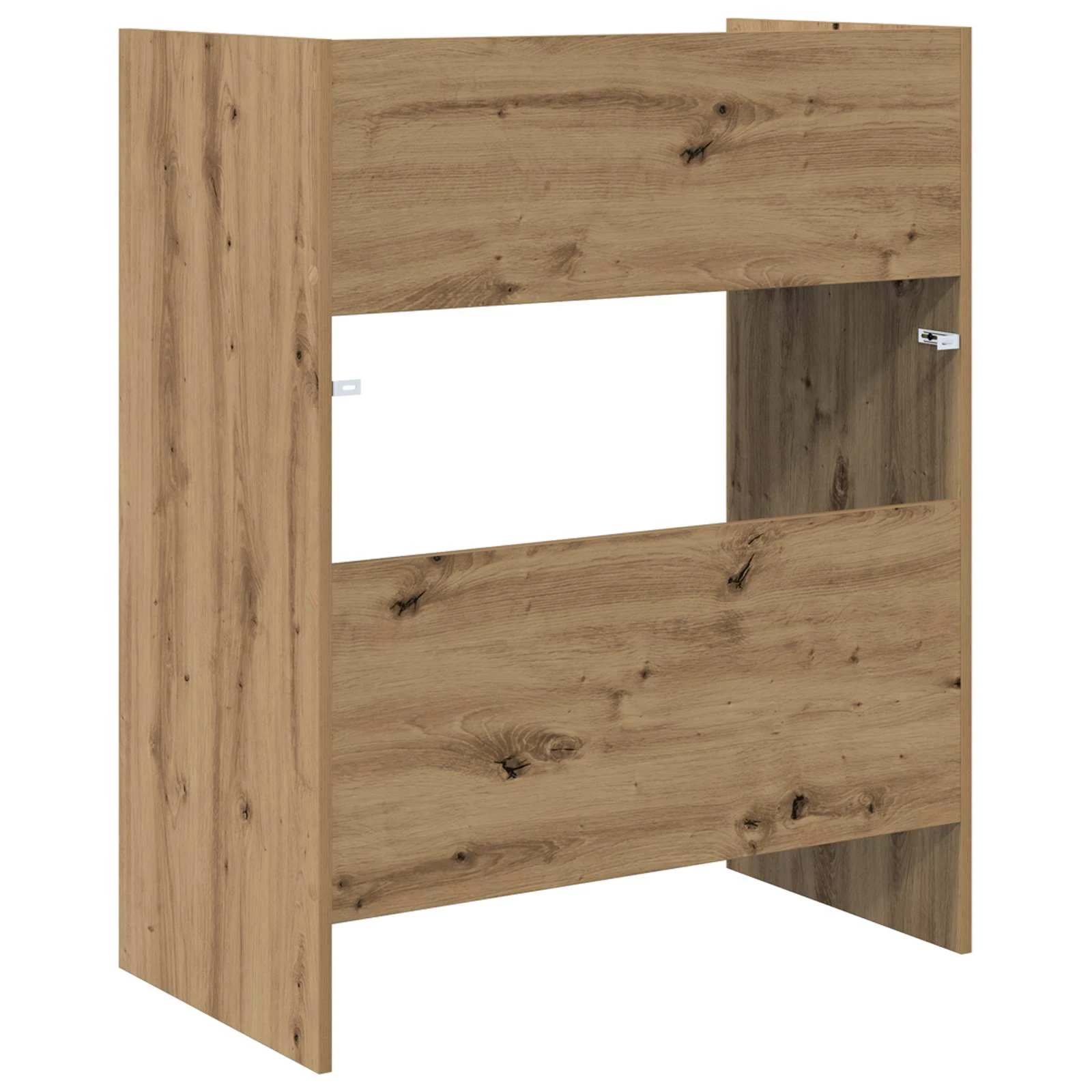 Table de DJ 82 x 45 x 102 cm chêne artisanal bois d'ingénierie – vue de dos