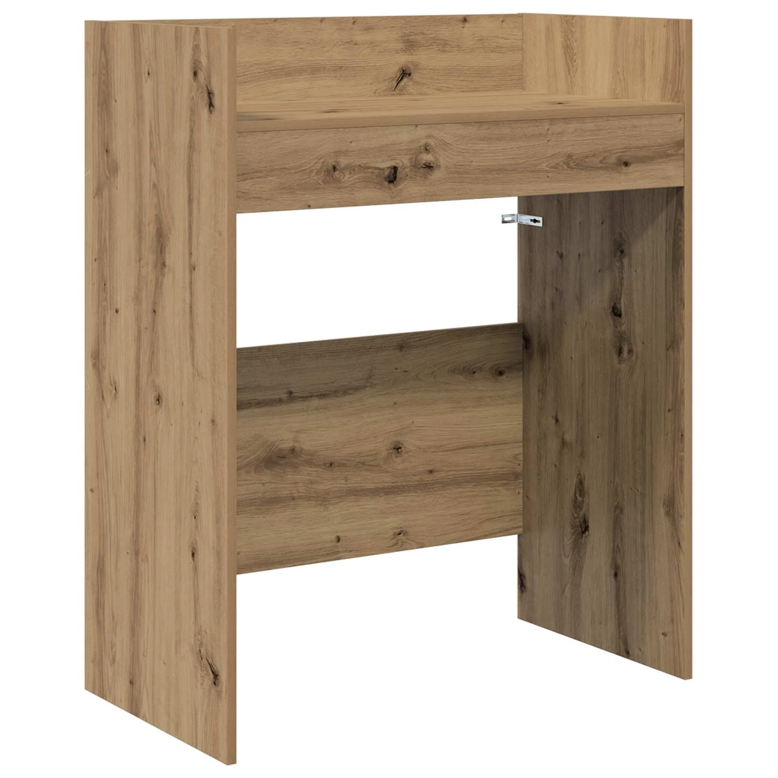 Table de DJ 82 x 45 x 102 cm chêne artisanal bois d'ingénierie – vue de côté