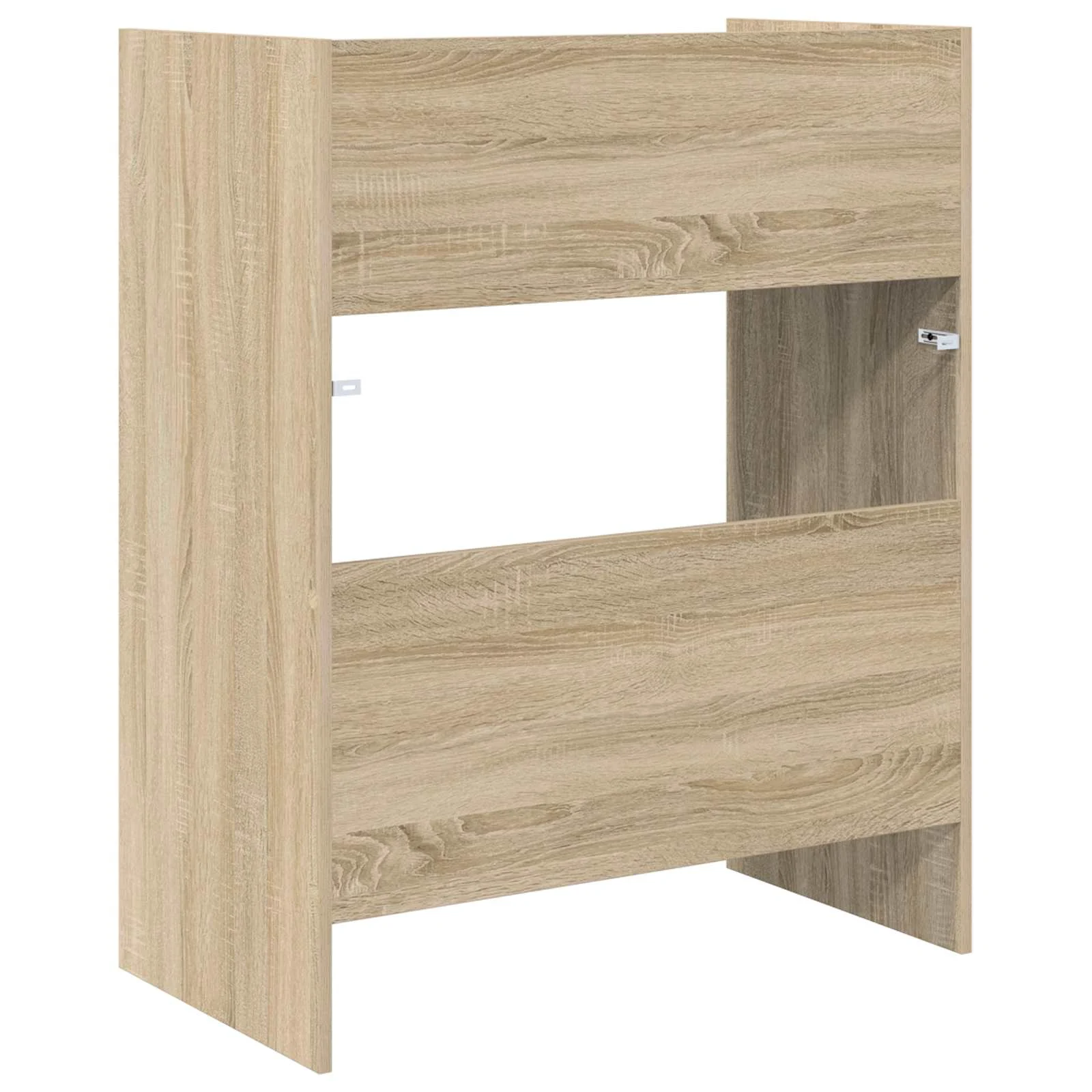 Table de DJ 82 x 45 x 102 cm chêne sonoma bois d'ingénierie – vue de dos