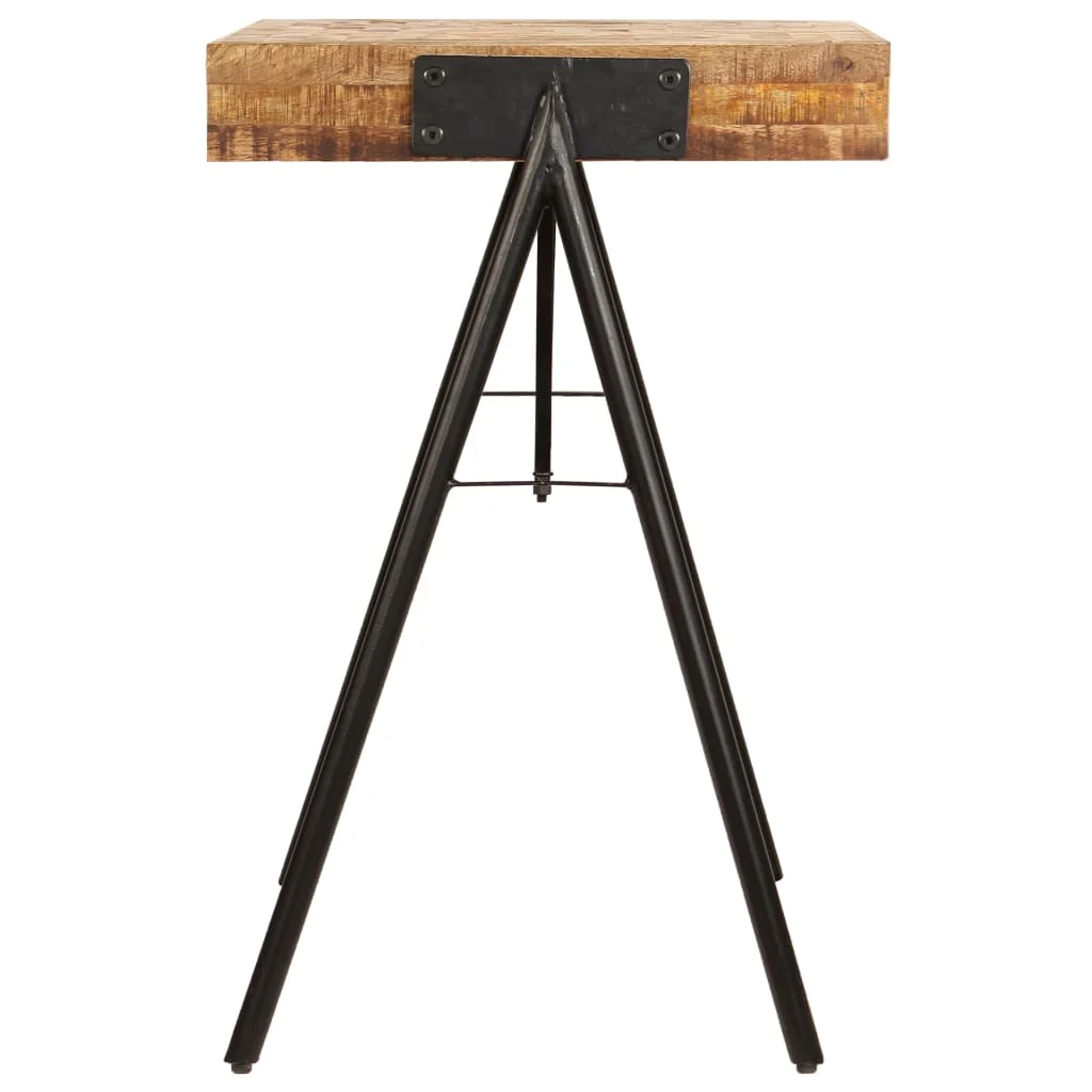 Table à écrire 118 x 50 x 75 cm brun bois massif de manguier – vue en situation