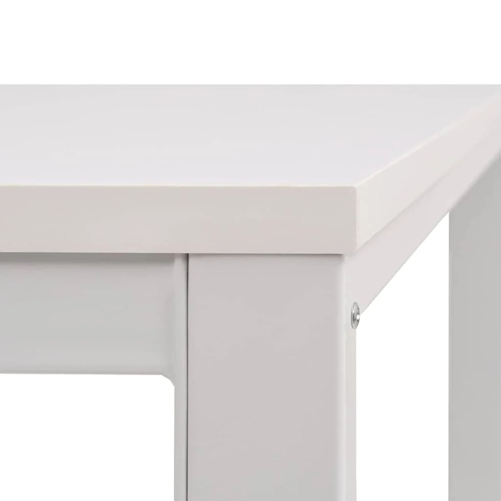Table d'écriture 120 x 60 x 75 cm blanc bois d'ingénierie – vue de dos