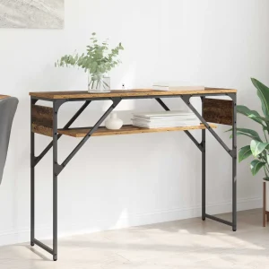 TableConsole 105 x 30 x 75 cm bois ancien bois d'ingénierie – vue d’ensemble