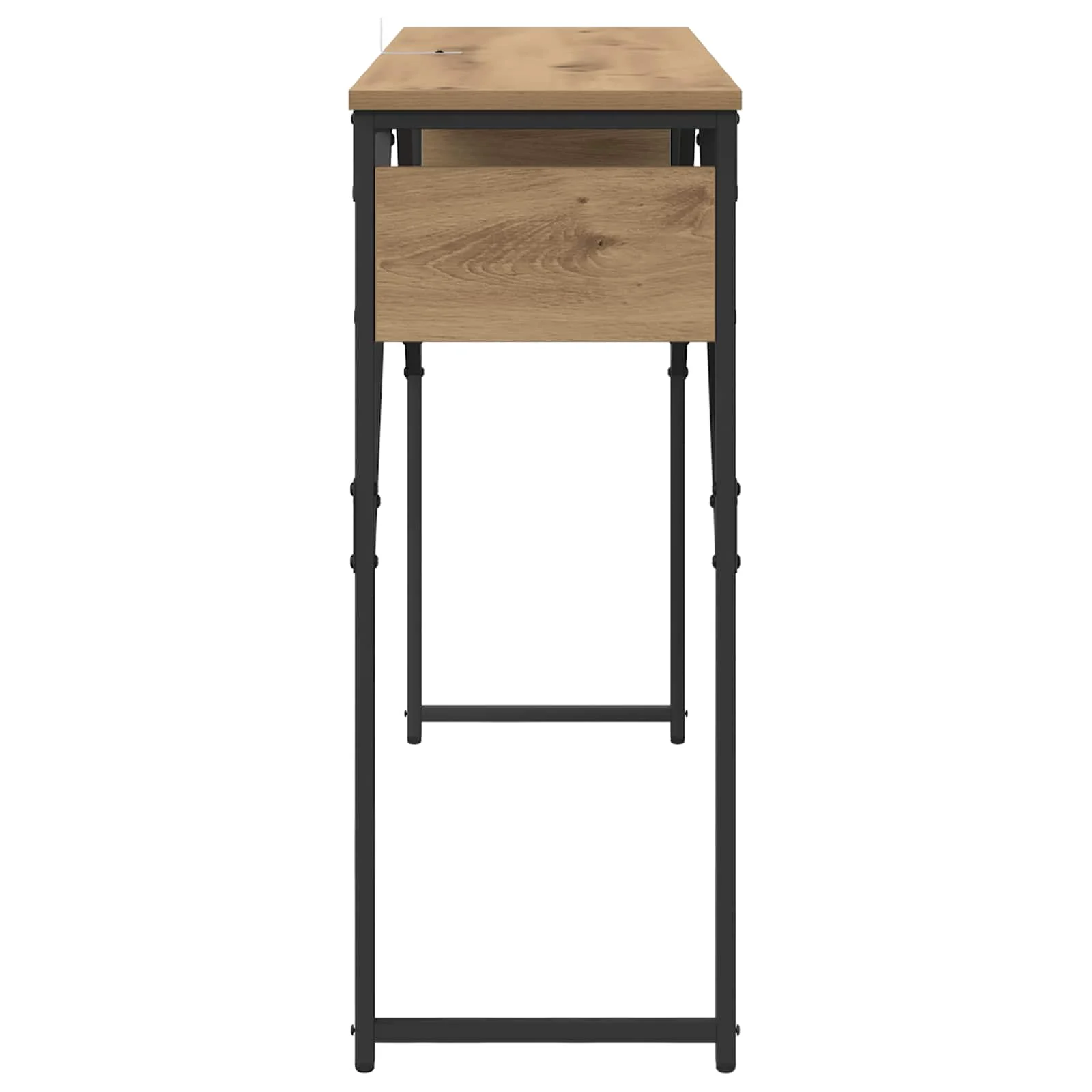 TableConsole 105 x 30 x 75 cm chêne artisanal bois d'ingénierie – vue de dos
